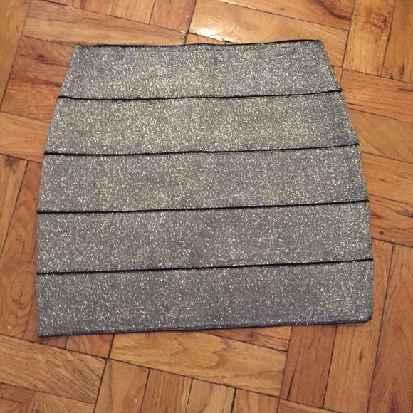 Silver bandage skirt