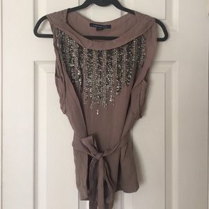 French Connection embellished blouse
