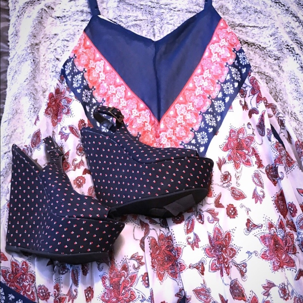 Red White and Blue Wedges