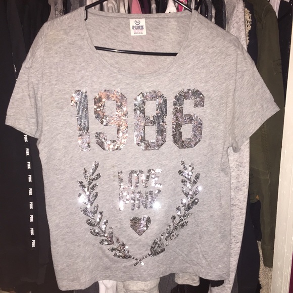 Grey PINK Top