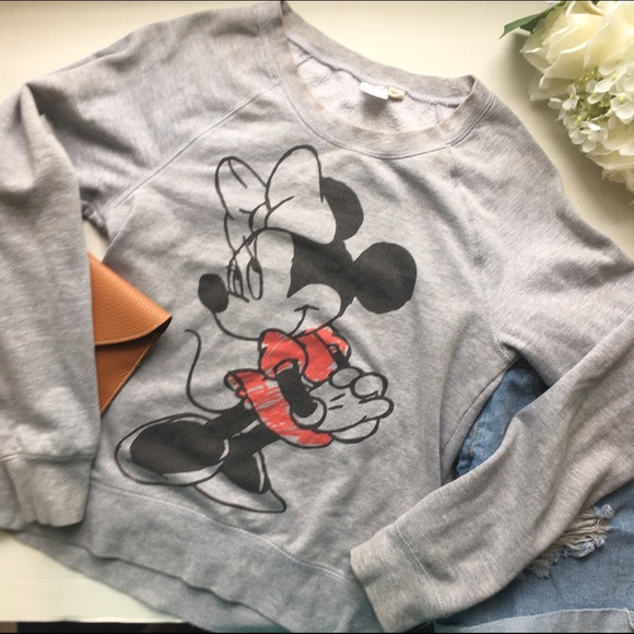 Disney Tops - Disney // Minnie Mouse Sweatshirt - gray
