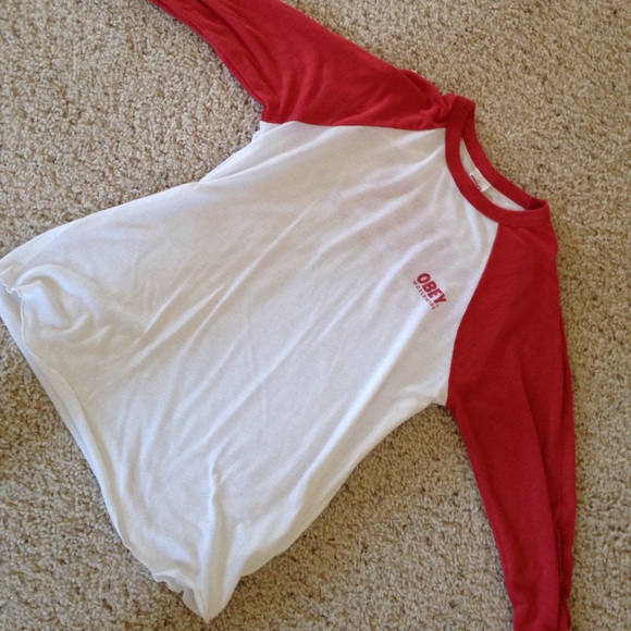 Obey baseball tee