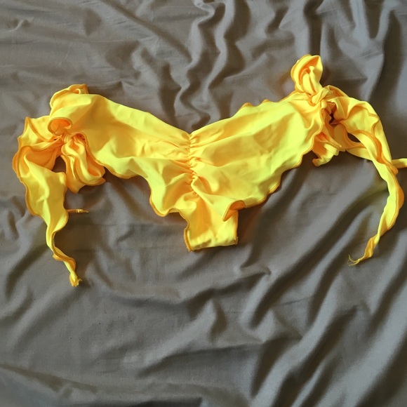 Yellow scrunchy butt rave bottoms