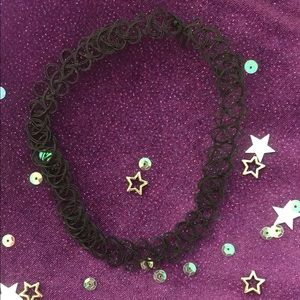 Black Elastic Choker w/ you choice of charm!