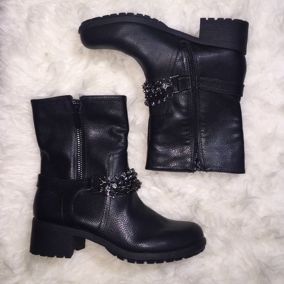 Simply Vera Vera Wang Shoes - Chained-Rhinstone Booties!