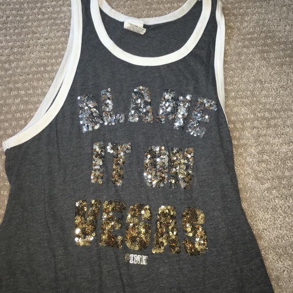 Victoria secret pink xs blame it on Vegas tank - Picture 1 of 1
