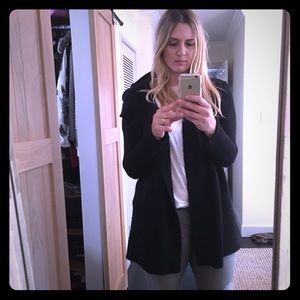 Vince Cashmere hooded open front cardigan