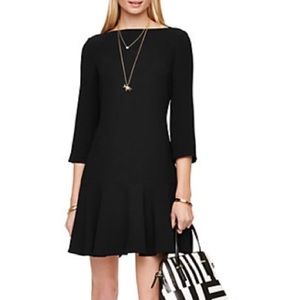Kate Spade Crepe Flounce Dress