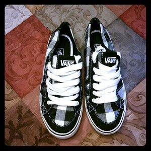 Black and white checkered vans