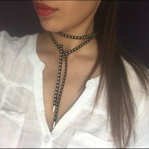 ✨ 1 Left! Lace necklace with studs ✨