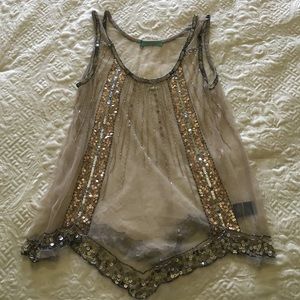 Gorgeous, romantic beaded tank.