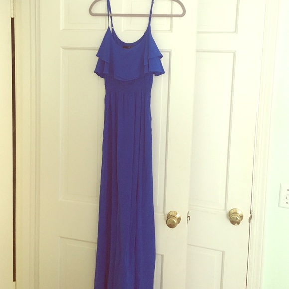 FINAL MARKDOWN Jay Godfrey bright blue maxi