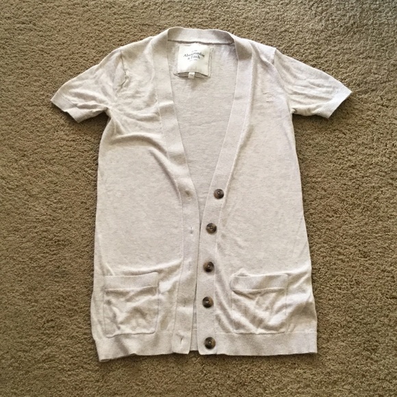 Abercrombie and Fitch Short-sleeve Cardigan
