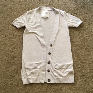 Abercrombie and Fitch Short-sleeve Cardigan
