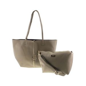 BCBG Womens Paris Faux Leather Reversible Tote Bag