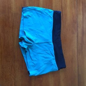 Teal gym shorts