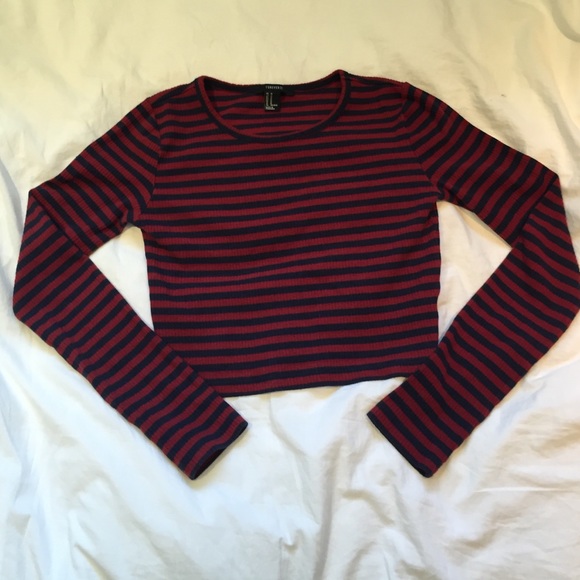 Ribbed cropped long sleeve