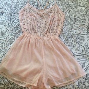 Hollister Romper Light Pink