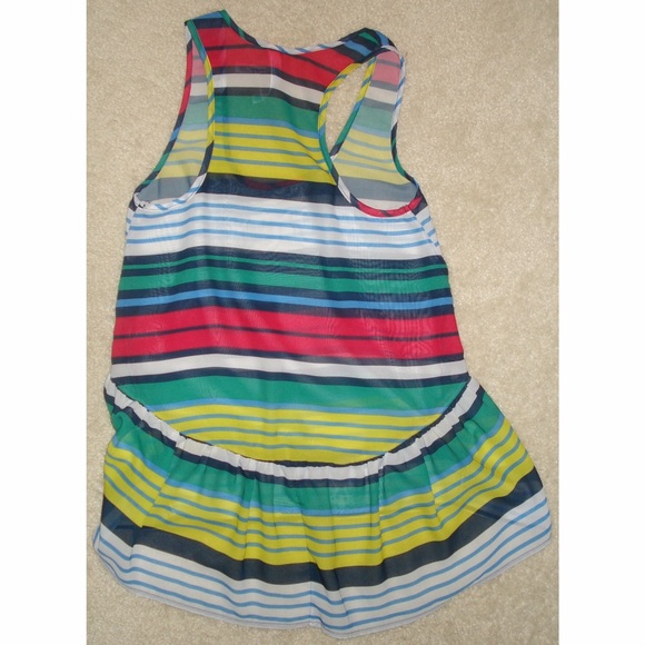 Loose Fitting Striped Tank Top - Picture 2 of 3
