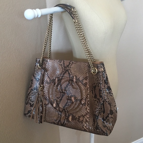🚫sold🚫 Gucci soho Python shoulder bag