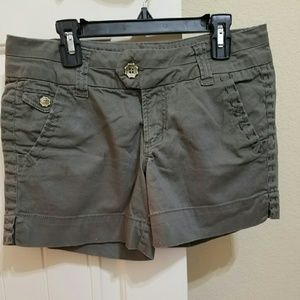 BKE shorts. color is an army green 98% cotton
