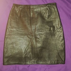 Leather skirt