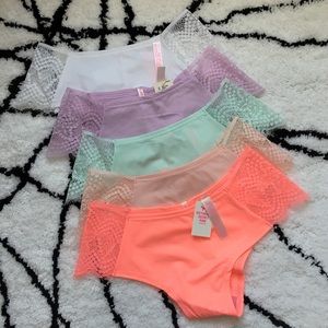 🚫SOLD🚫 5 Pairs VS PINK Eyelash Lace Cheeksters