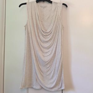 CAbi sleeveless overlay tee