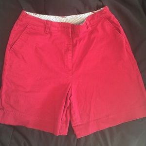 Red shorts