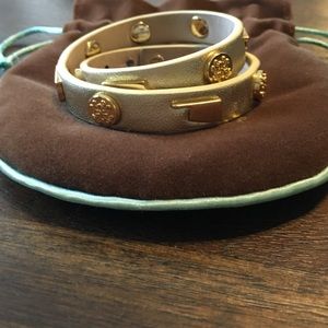 Rustic cuff gold on gold double ok Meagan