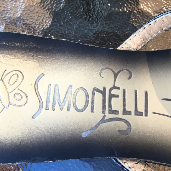 LEATHER SIMONELLI DRESS FLAT SANDALS - Picture 2 of 4