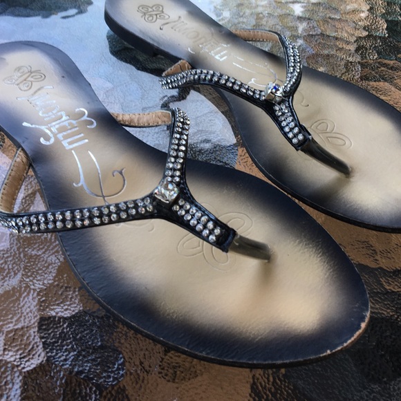 LEATHER SIMONELLI DRESS FLAT SANDALS - Picture 3 of 4