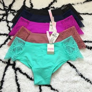 5 Pairs VS PINK Eyelash Lace Cheeksters