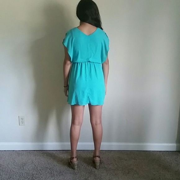 Teal summer dress - Picture 2 of 3