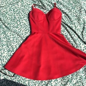 🎈️ASOS Red A-line Skater Dress🎈