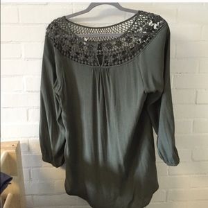 Olive green blouse
