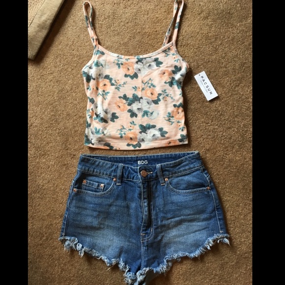 Top & High Waisted Short Set