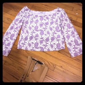 Old navy floral hippie crop