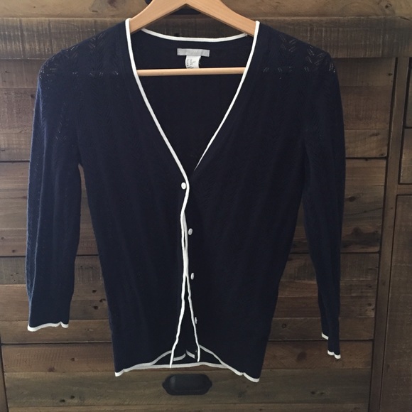 Navy cardigan