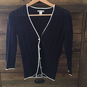 Navy cardigan