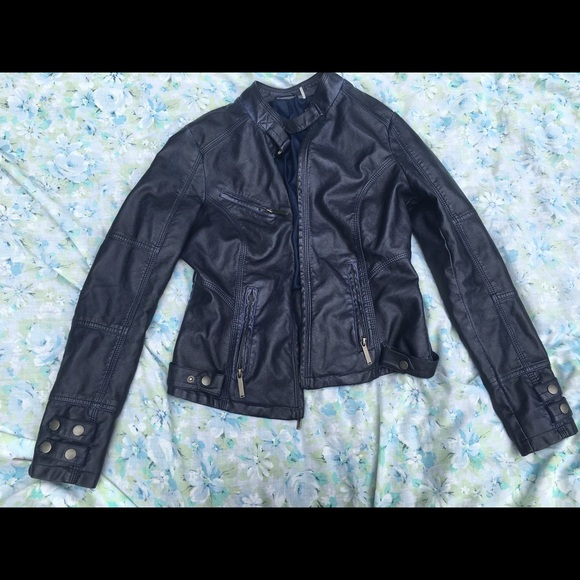 🔮 Sparkle and Fade Faux Leather Jacket🔮