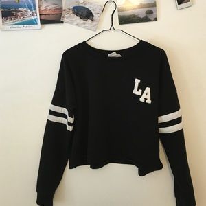 LA patched sweatshirt