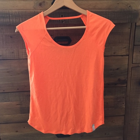 Orange workout top