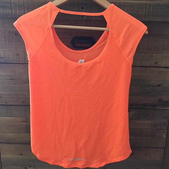 Orange workout top - Picture 2 of 2