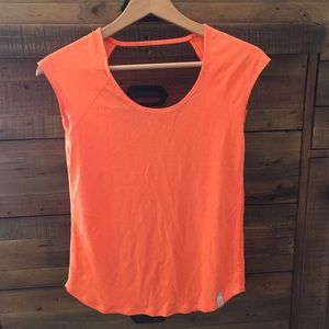 Orange workout top