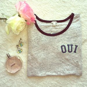 J. Crew gray marled t shirt