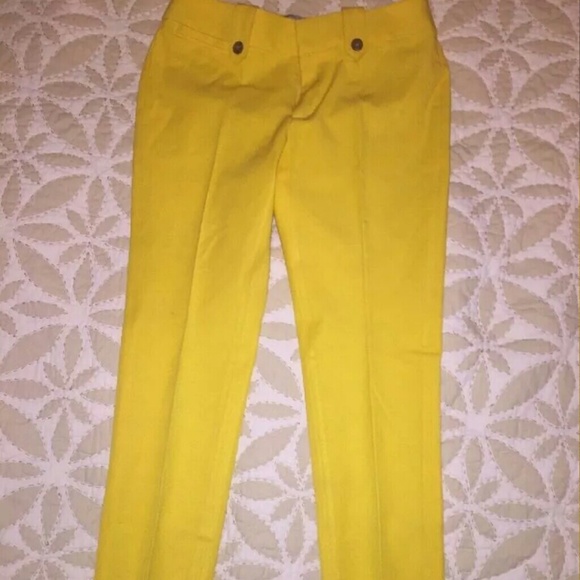 Looking ..Banana Republic Martin Fit Yellow Ankle