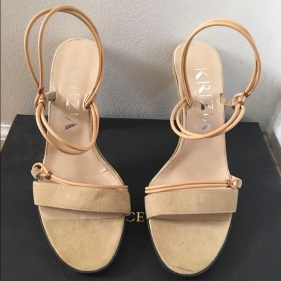 Krizia Milano Open Toe Heels - Picture 2 of 3