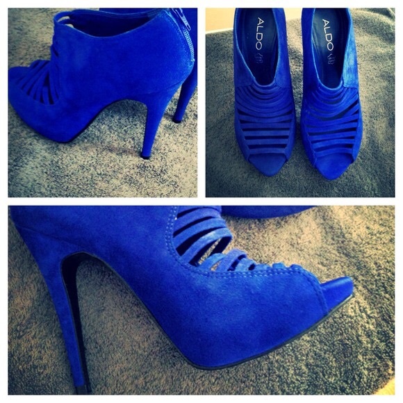 Blue aldo heels