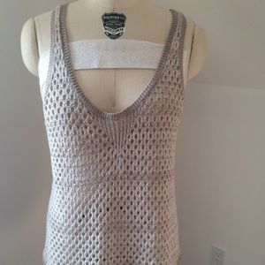 Club Monaco knitted sleeveless tunic top size L